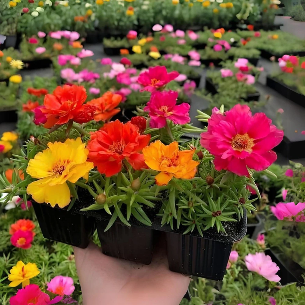 Sundial Mix Portulaca Grandiflora Moss Rose Seeds - 30 Seeds - Heirloom Succulent - Image 10