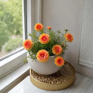 Sunset Glow Moss Rose Seeds - Portulaca grandiflora - Mixed Orange, Pink, Red, Yellow Blooms - Heat Tolerant Ground Cover Flower Seeds - 30 Seeds - Image 7