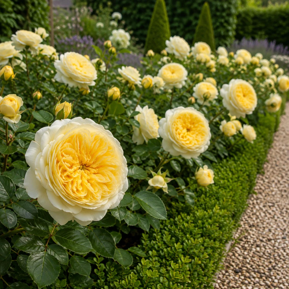 The Pilgrim Rose Seeds - Soft Yellow English Shrub & Climbing Rose - 30 Seeds - Image 2