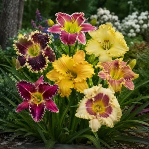 Toothy Daylily Mix Seeds - Hemerocallis hybrida - Fringed Edged Blooms - 20 Seeds - Image 10