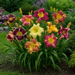 Toothy Daylily Mix Seeds - Hemerocallis hybrida - Fringed Edged Blooms - 20 Seeds - Image 5