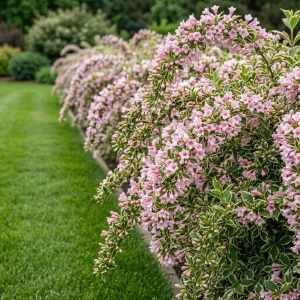 Variegated Weigela Live Plants - Pink Reblooming Shrub, Hardy Bush, 2-Pack, 6-12 Inch Tall, 4 Inch Pot, Outdoor - Image 4