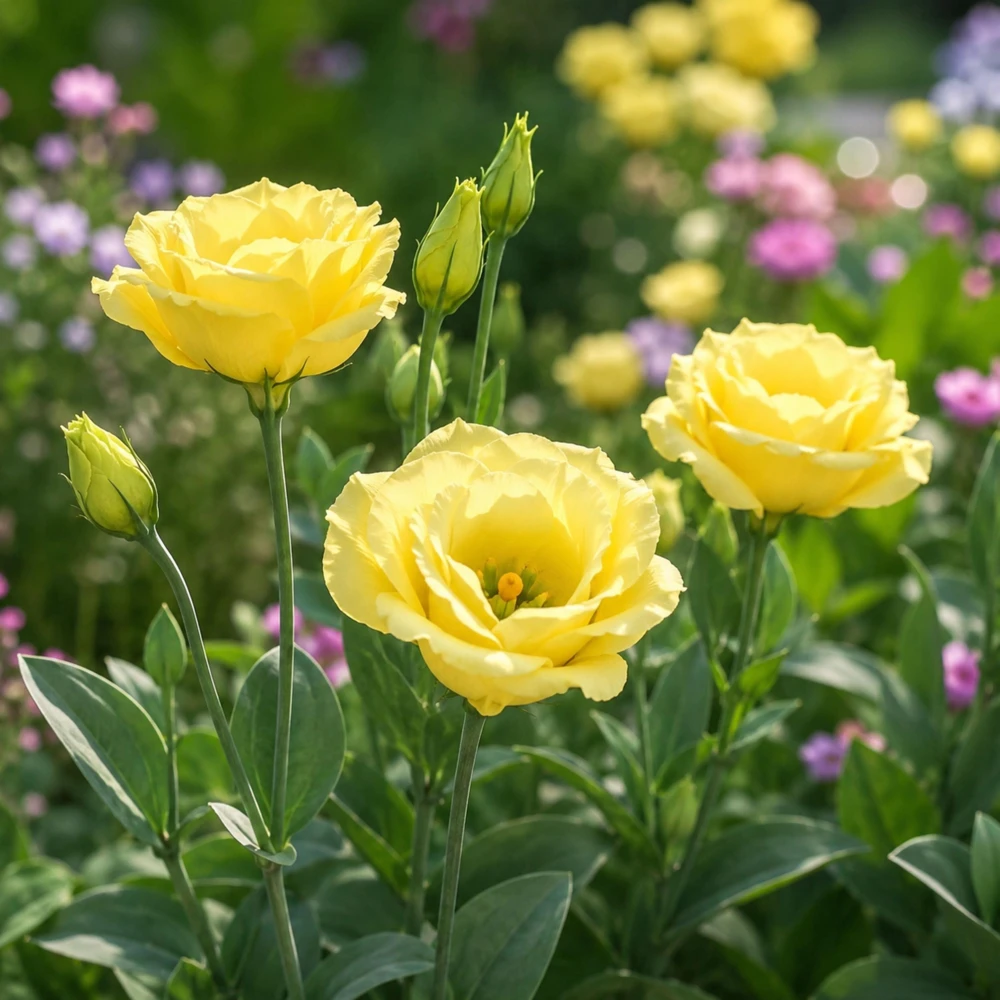 Yellow Eustoma Lisianthus Seeds - 20 Seeds - Golden Double Rose-Like Blooms - Cut Flower - Image 3